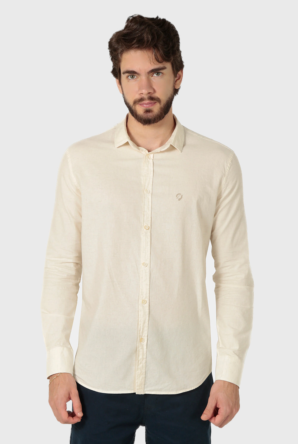 Camisa Linho Slim Fit