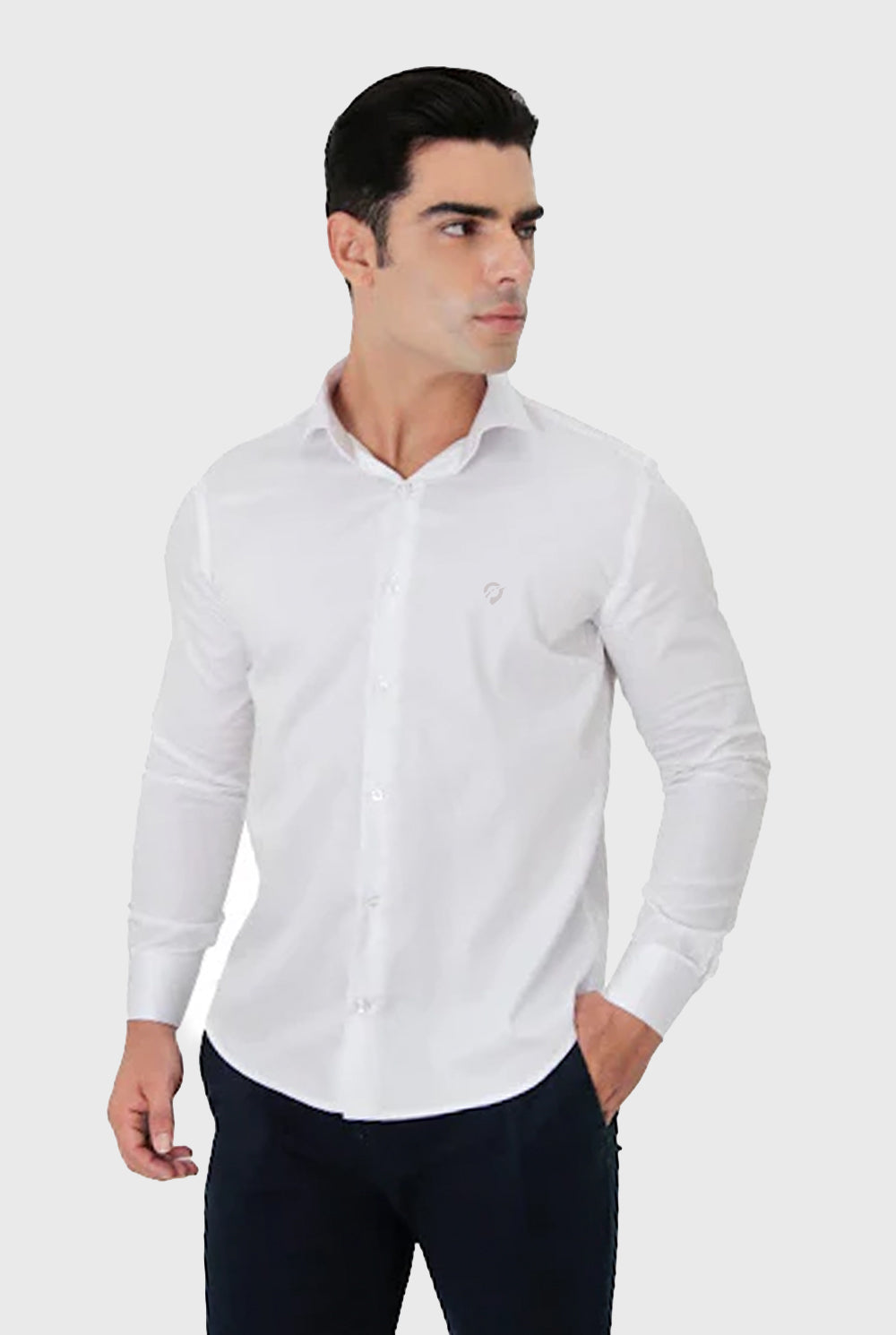 Camisa Slim Fit Algodão Egípcio