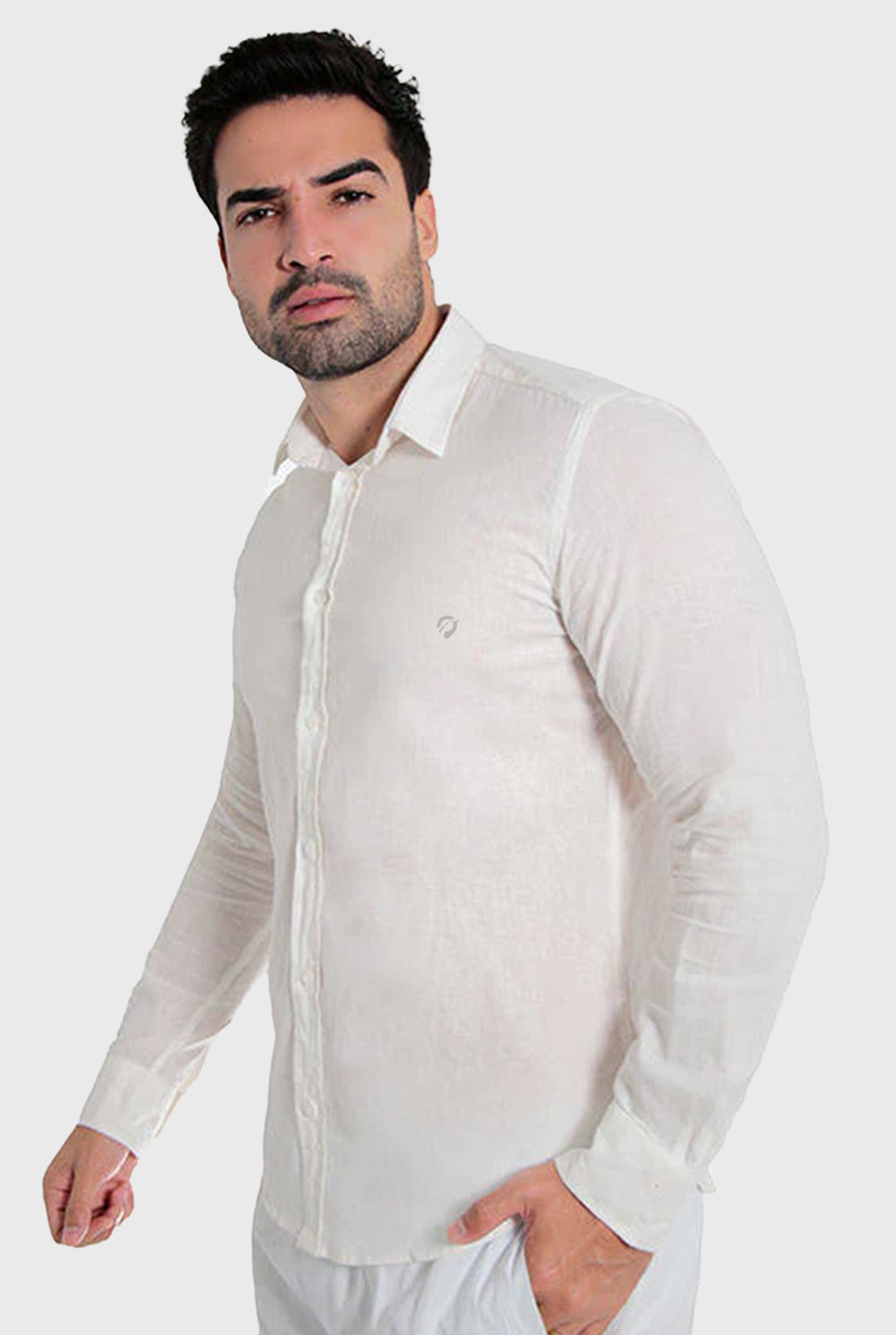 Camisa Linho Slim Fit
