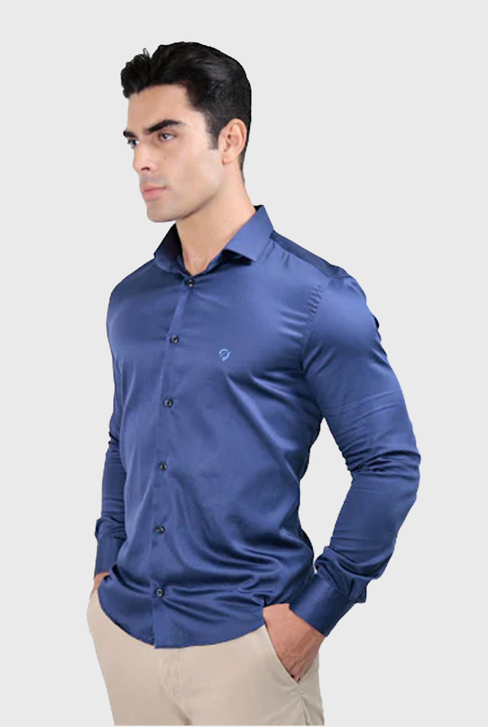 Camisa Slim Fit Algodão Egípcio